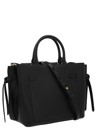 Shop Michael Kors Hamilton Legacy Large Handbag In Black