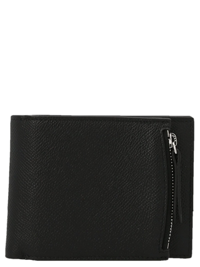Shop Maison Margiela Flip Flap Wallet In Black