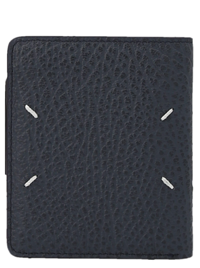 Shop Maison Margiela Small Flip Flap Wallet In Blue