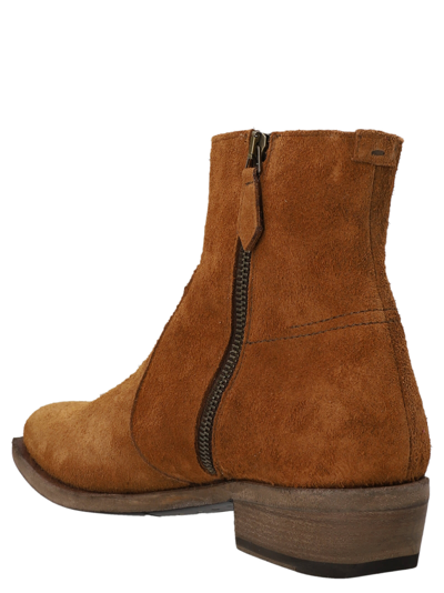 Shop Lidfort Suede Texan Ankle Boots In Brown