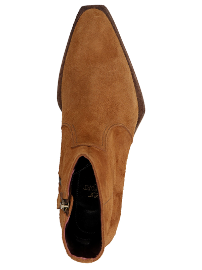 Shop Lidfort Suede Texan Ankle Boots In Brown