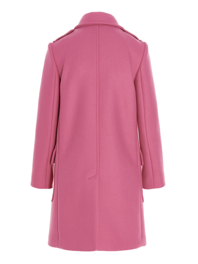 Shop Red Valentino Double Breast Coat In Pink