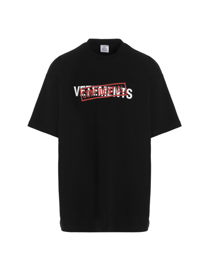 Shop Vetements Confidential T-shirt In Black