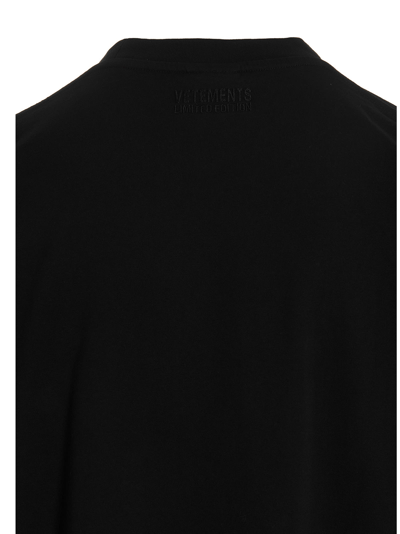 Shop Vetements Confidential T-shirt In Black