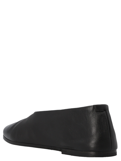 Marsèll Coltellaccio Round-headed Ballet Shoes In Black