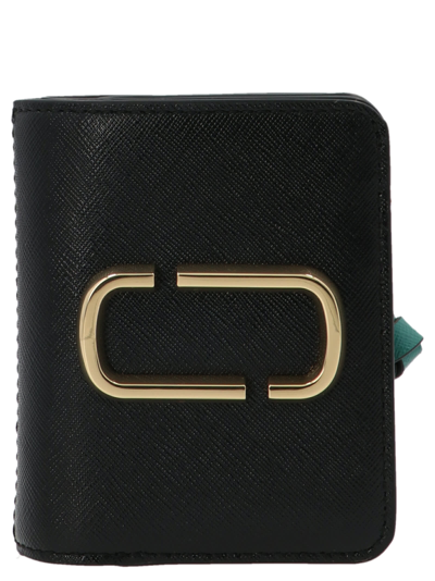 Shop Marc Jacobs The Snapshot Mini Compact Wallet In Black