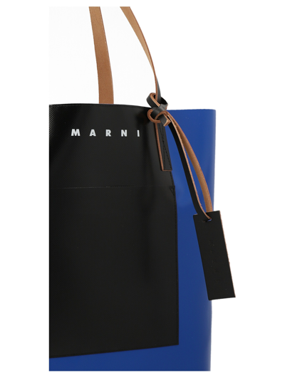 Shop Marni Tribeca Shopping Bag In Multicolor