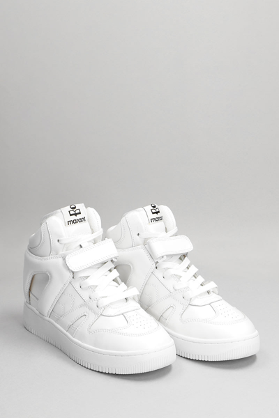 Shop Isabel Marant Brooklee Sneakers In White Leather