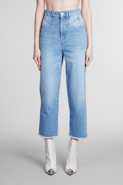 Shop Isabel Marant Dilali Jeans In Blue Denim
