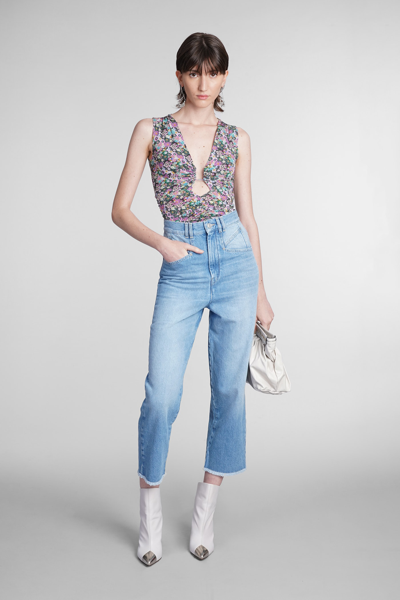 Shop Isabel Marant Dilali Jeans In Blue Denim