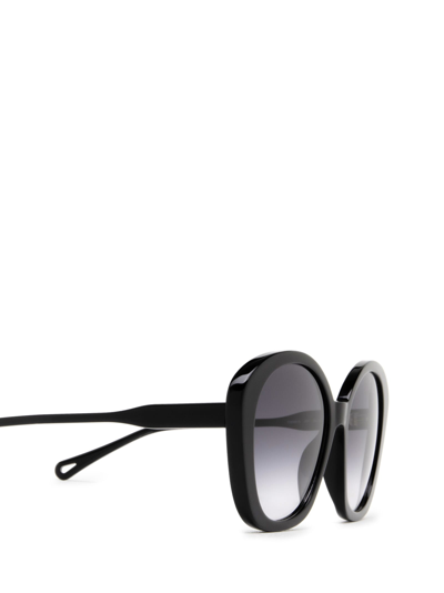 Shop Chloé Ch0081s Black Sunglasses