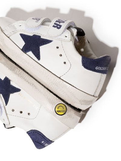Golden Goose Old School Leather Low-top Sneakers In White