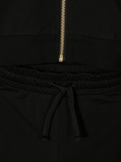 Philipp Plein Junior Logo-print Tracksuit Set In Black