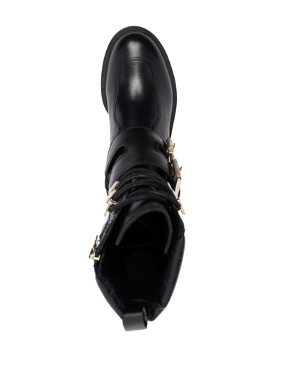 Shop Love Moschino Buckle-fastening Boots In Black
