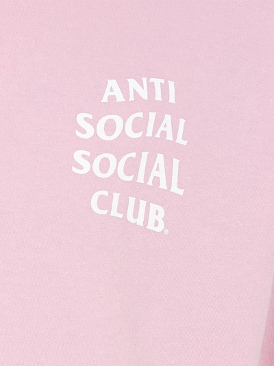Shop Anti Social Social Club Know You Better Hoodie In Pink