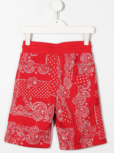 Shop Givenchy Paisley-print Shorts In Red