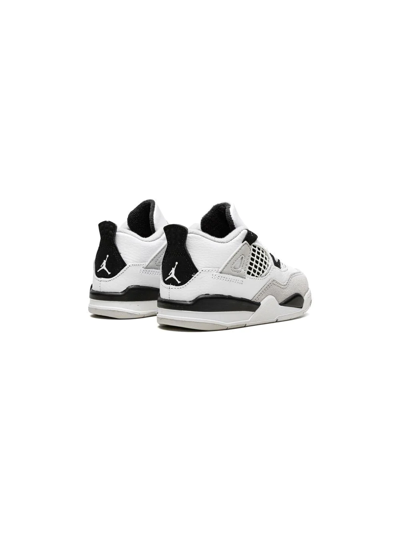 Shop Jordan Air  4 Retro "military Black" Sneakers In White