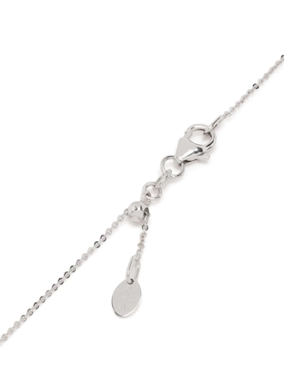 Shop Ponte Vecchio 18kt White Gold Vega Diamond Necklace In Silver