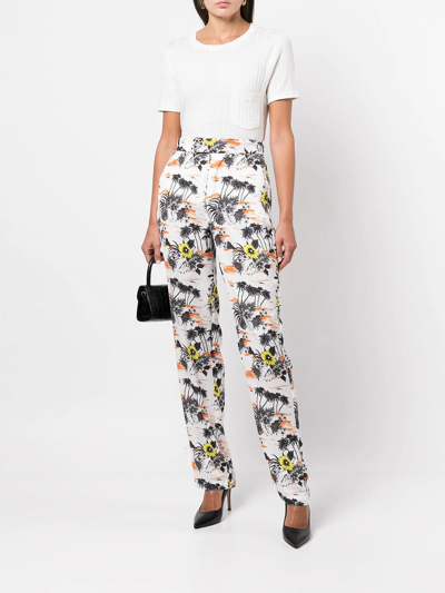 Rta Flavia Silk-cotton T-shirt In White