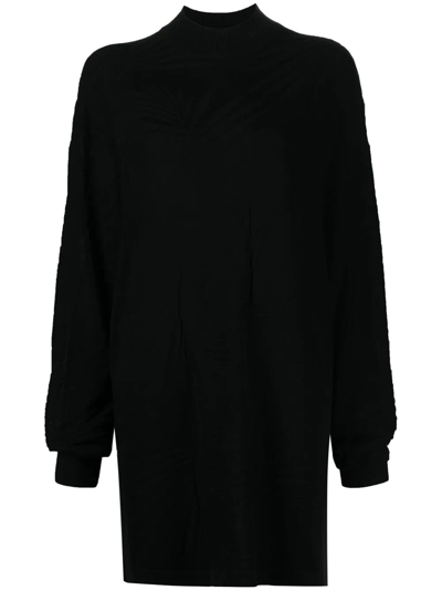 Shop Rta Tropical Cassia Oversized Dress In Black