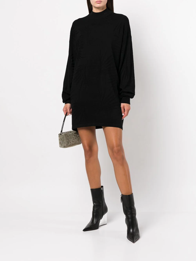 Shop Rta Tropical Cassia Oversized Dress In Black