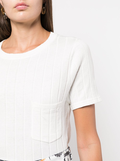Rta Flavia Silk-cotton T-shirt In White