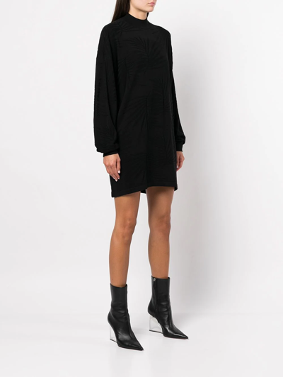 Shop Rta Tropical Cassia Oversized Dress In Black