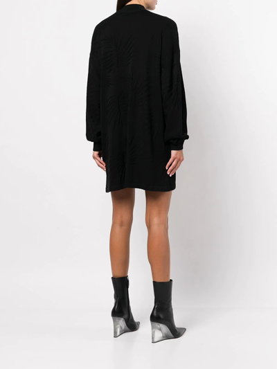 Shop Rta Tropical Cassia Oversized Dress In Black