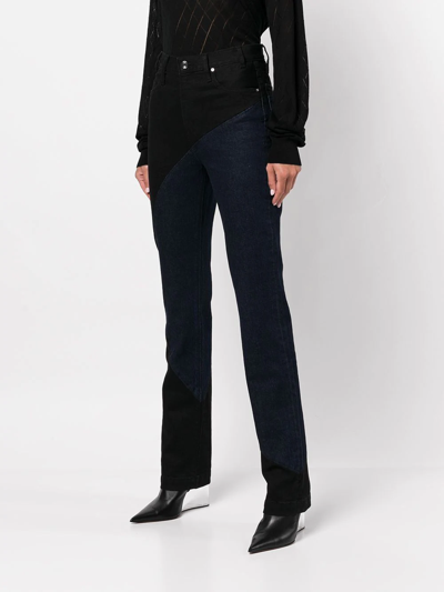 Rta Arwen Contrast Denim Jean In Black