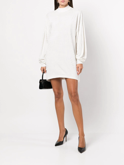 Rta Tropical Cassia Oversized Dress In White