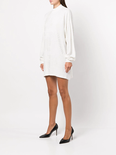 Rta Tropical Cassia Oversized Dress In White