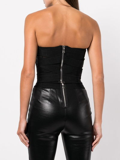 Rta Alzira Strapless Top In Black