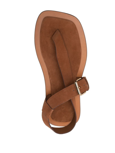 Shop A.emery Hilla 25mm Leather Sandals In Brown