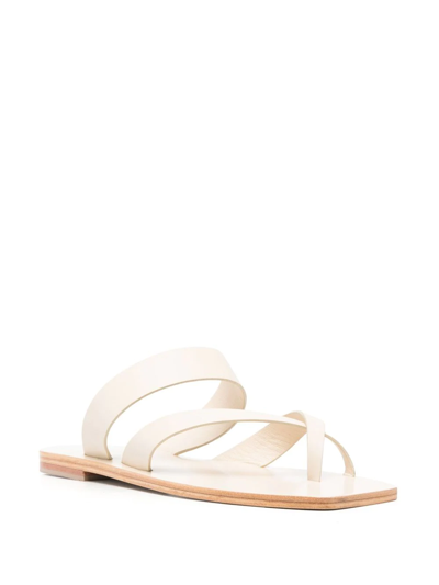 Shop A.emery Carter Criss-cross Strap Sandals In Neutrals