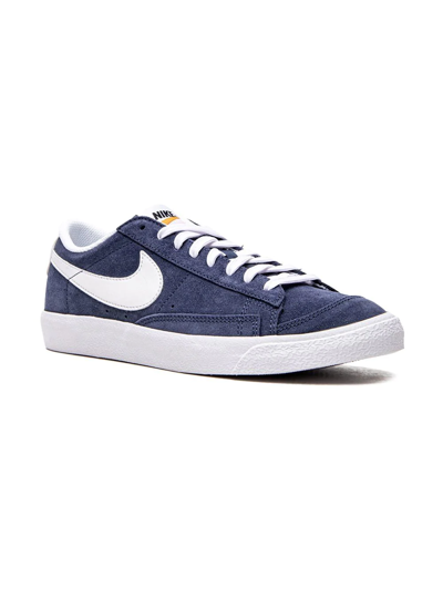 Shop Nike Blazer Low '77 Suede "midnight Navy" Sneakers In Blue