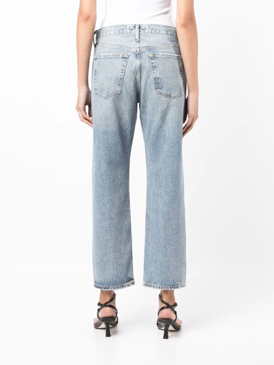 Shop Agolde Straight-leg Jeans In Blue