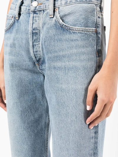 Shop Agolde Straight-leg Jeans In Blue