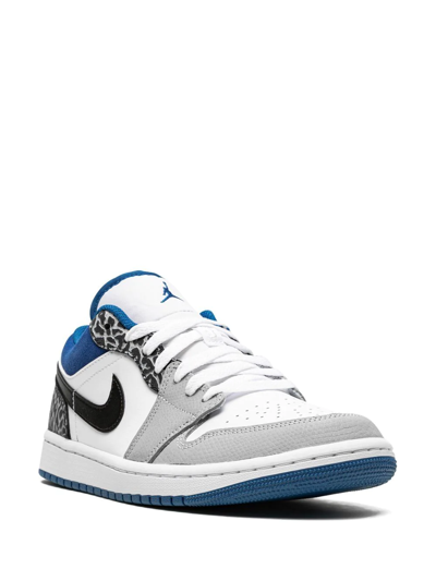 Shop Jordan 1 Low Se "true Blue" Sneakers In White