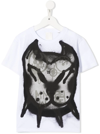 Shop Givenchy Graphic Print Cotton T-shirt In White