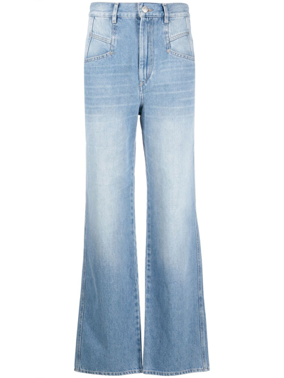 Shop Isabel Marant Dileskoa Flared Jeans In Blue
