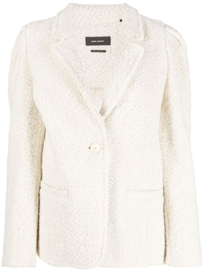 Shop Isabel Marant Iladomo Single-breasted Blazer In White