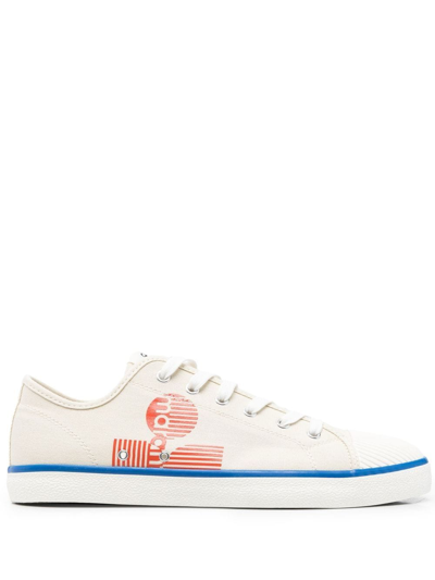 Shop Isabel Marant Binkoo Print Low-top Sneakers In Neutrals