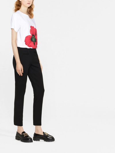 Dondup Mid-rise Skinny Trousers In Black