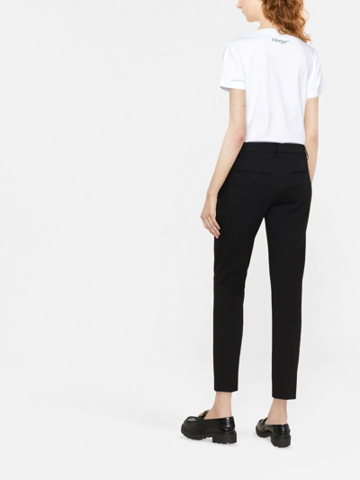 Dondup Mid-rise Skinny Trousers In Black