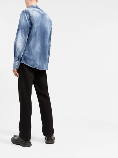 Dsquared2 Denim Shirt In Blue