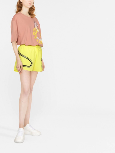 Shop Adidas By Stella Mccartney Truepace Running Shorts In Yellow
