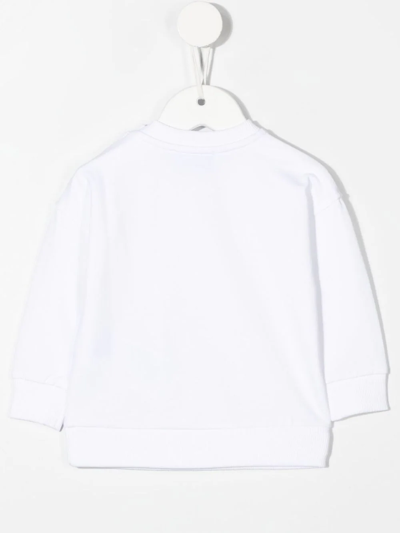 Shop Moschino Teddy Bear-print Sweatshirt In White