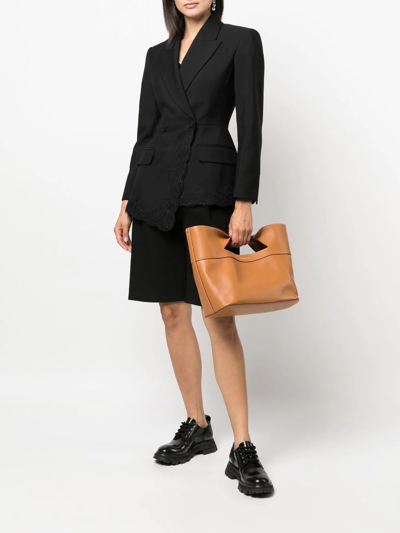 Alexander Mcqueen Logo-print Tote Bag In Brown