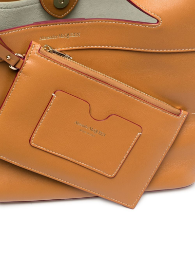 Alexander Mcqueen Logo-print Tote Bag In Brown
