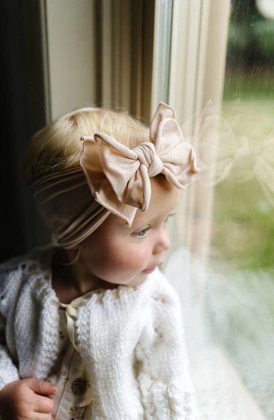 Baby Bling Fab-bow-lous Headband In Petal